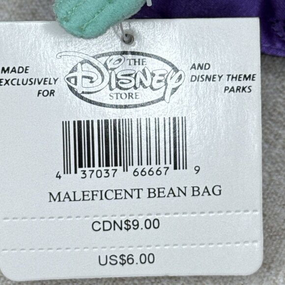 Sleeping Beauty Prince Phillip Maleficent Aurora Disney Store Bean Bag Set of 3 - Picture 10 of 10